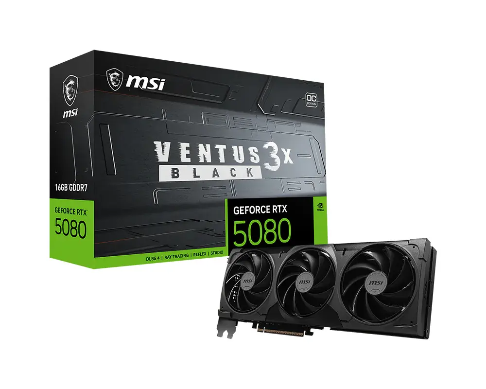 [RTX5080V3XO16GB] RTX 5080 16G VENTUS 3X OC BLACK