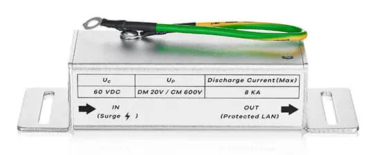 [SURGEPROGEZZ101] ETHERNET SURGE PROTECTOR, PORTA LAN