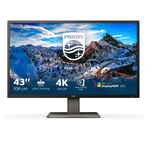 [439P100] 43 16:9 4K VA HDR 400 DOCKING