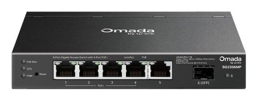 [SG2206MP] OMADA 6PORT SWITCH POE+