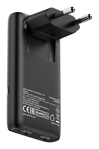 [32352] CHARGER 2 PORT FOLD 65W