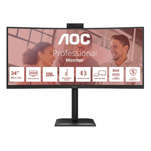 [CU34E4CW] 34 MONITOR 3440X1440 120HZ REG ALT