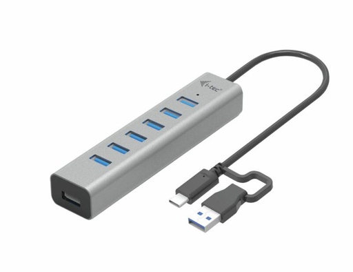 [C31HUBMETAL703] USB-C CHARGING METAL HUB 7 PORT