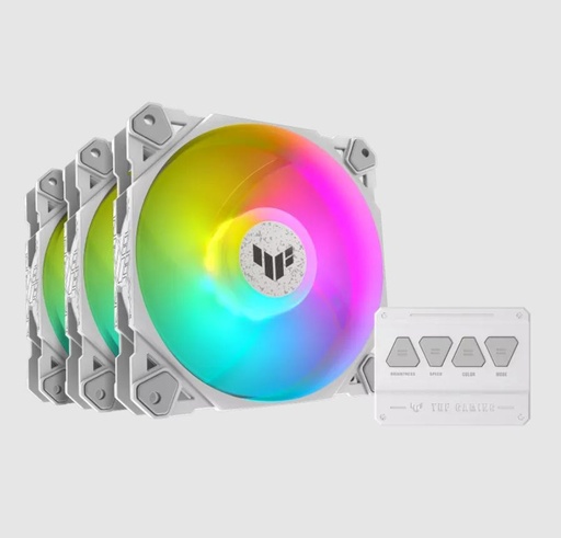 [90DA0033-B09030] TUF GAMING TF120 ARGB WHITE 3IN1