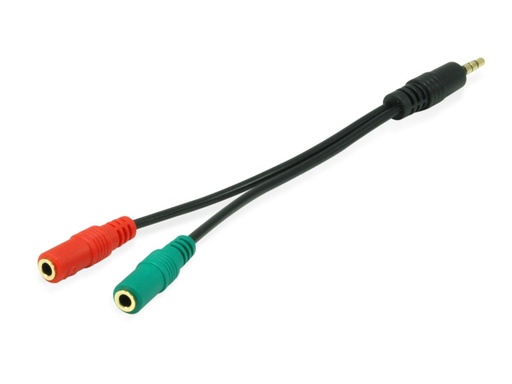 [147943] ADATTATORE AUDIO MALE VS 2 FEMALE