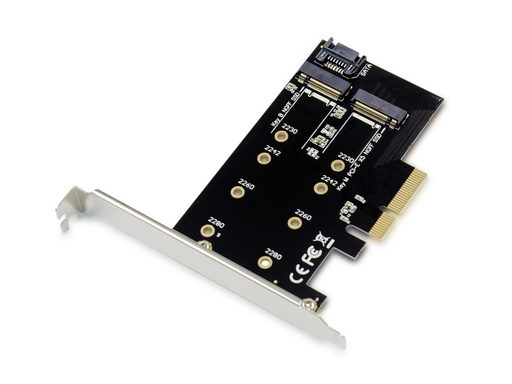 [EMRICK04B] 2-IN-1 M.2 SSD PCIE ADAPTER SATA