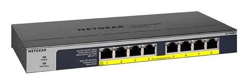 [GS108PP-100EUS] 8PT POE/POE+ GIGABIT UNMANAGED SWCH