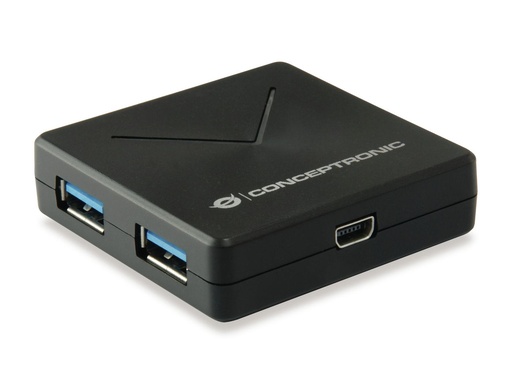 [HUBBIES02B] 4-PORT USB 3.0 HUB  DETACH. CABLE