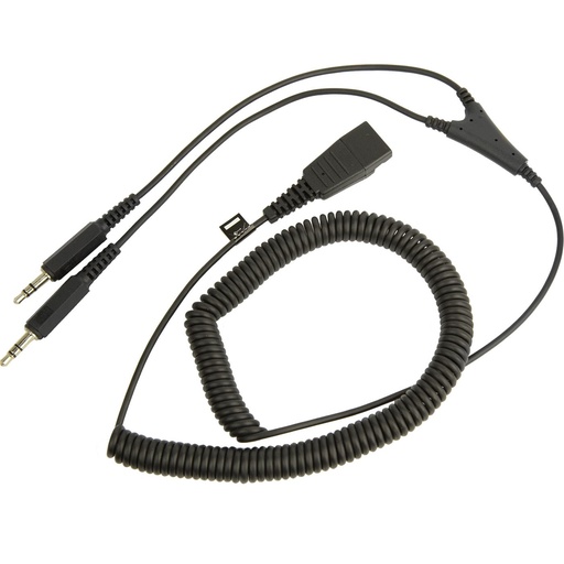 [8734-599] CAVO QD TO 2 X 3.5MM (SPIRALATO