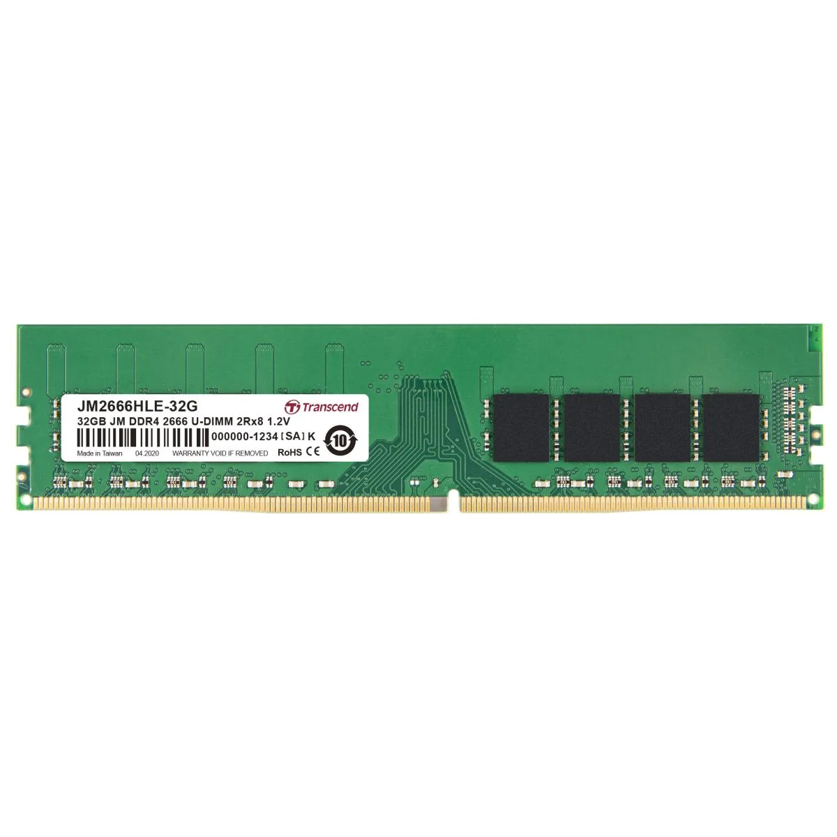 [JM2666HLE-32G] 32GB JM DDR4 2666MHZ U-DIMM 2RX8