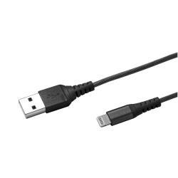[USBLIGHTNYL25BK] 12W USBA TO LIGHTNING CABLE 25CM BK