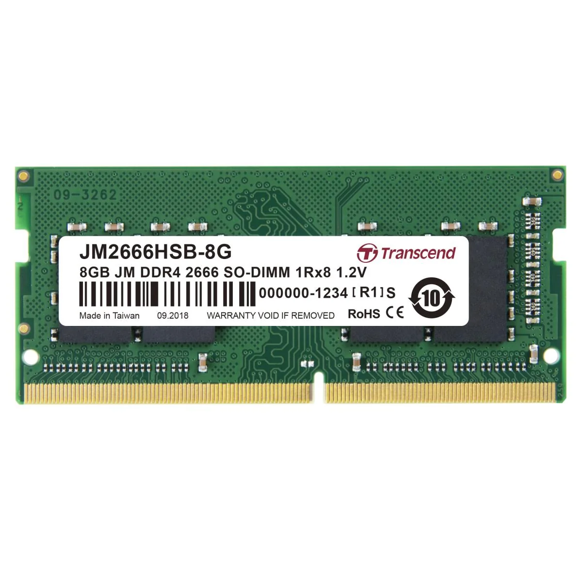 [JM2666HSB-8G] 8GB JM DDR4 2666 SO-DIMM 1RX8