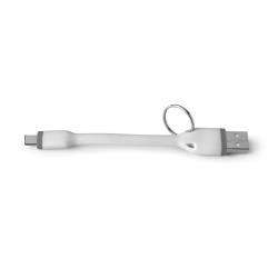 [USBTYPECKEYWH] 12W USB-A TO USB-C CABLE 12CM WHITE