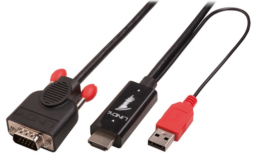 [41455] CAVO ADATTATORE HDMI A VGA  1M