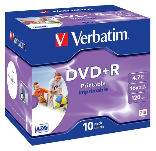 [43508/10] DVD+R 2.0/4 7GB STAMP. 16X CF.10  S
