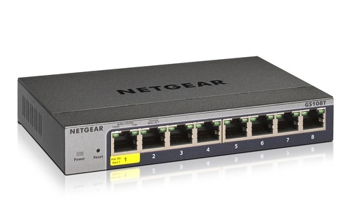 [GS108T-300PES] SWITCH GIGABIT SMART MANAGED PRO 8P